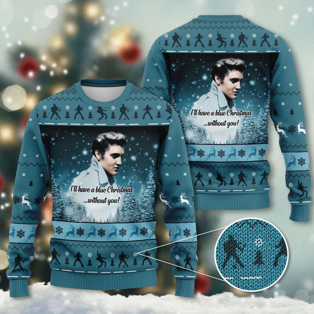 Elvis Presley 3D Ugly Sweater A Holiday Must For Music Lovers - Xmas Sweaters Elvis Presley 3D Ugly Sweater A Holiday Must For Music Lovers - Xmas Sweaters