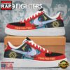 Foo Fighters Music Band White Red Color Air Force 1 Sneaker Shoes
