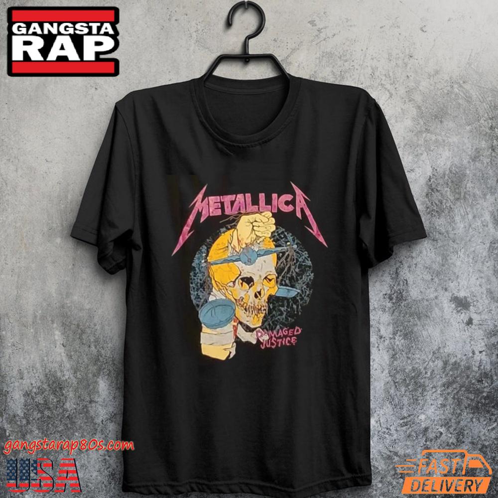 Metallica Damaged justice T Shirt Metallica Damaged justice T Shirt
