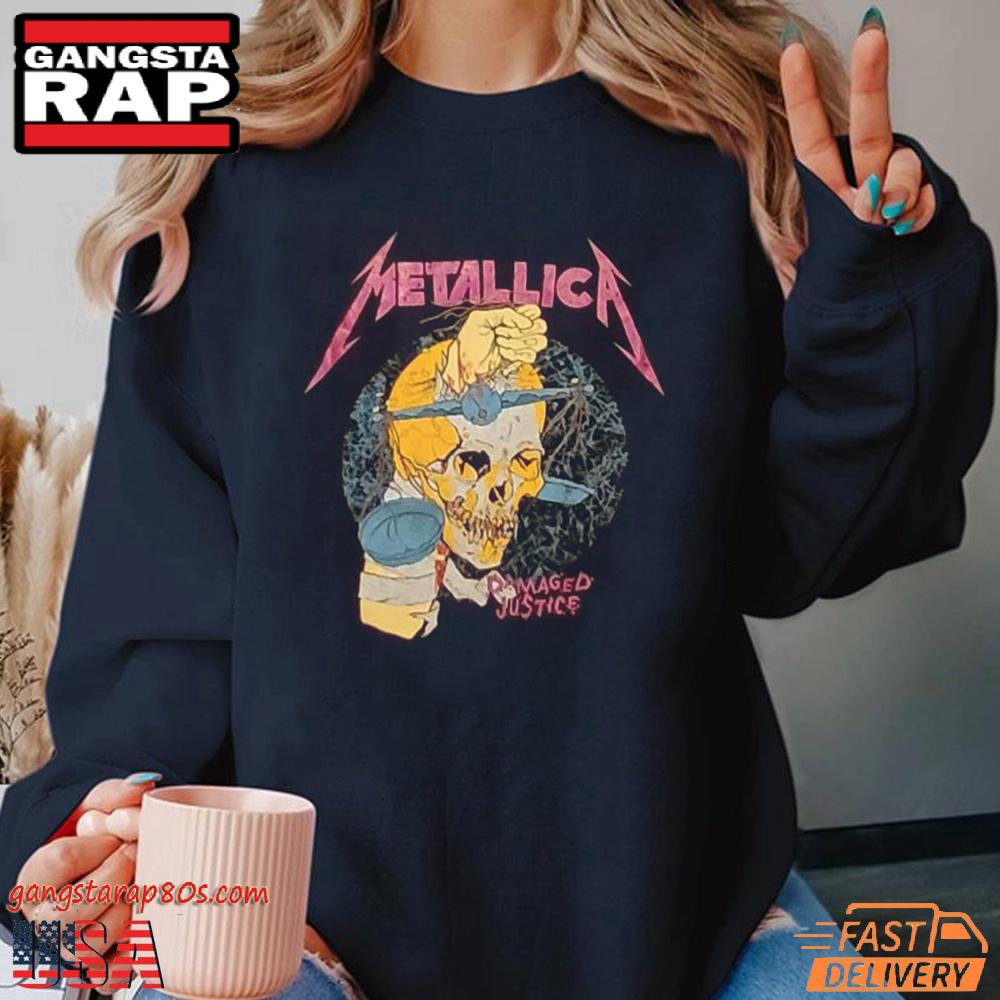 Metallica Damaged justice T Shirt Metallica Damaged justice T Shirt