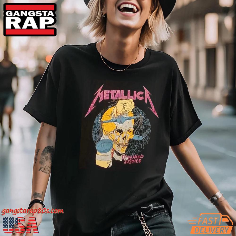 Metallica Damaged justice T Shirt Metallica Damaged justice T Shirt