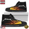 Metallica Fire Burning High Top Canvas Sneakers Shoes 6 Metallica Fire Burning High Top Canvas Sneakers Shoes