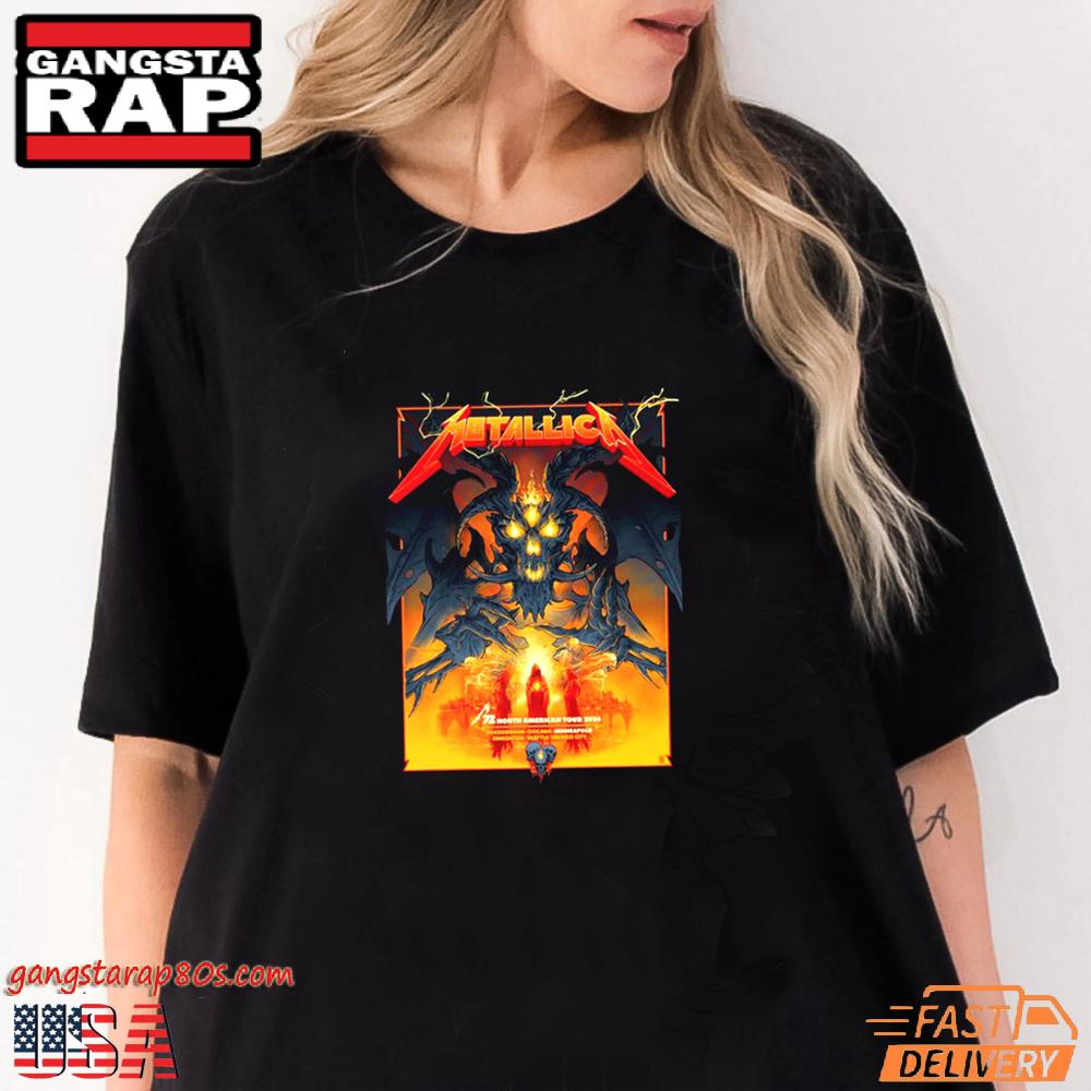 Metallica Minneapolis MN 2024 M72 World Tour Shirt Metallica Minneapolis MN 2024 M72 World Tour Shirt