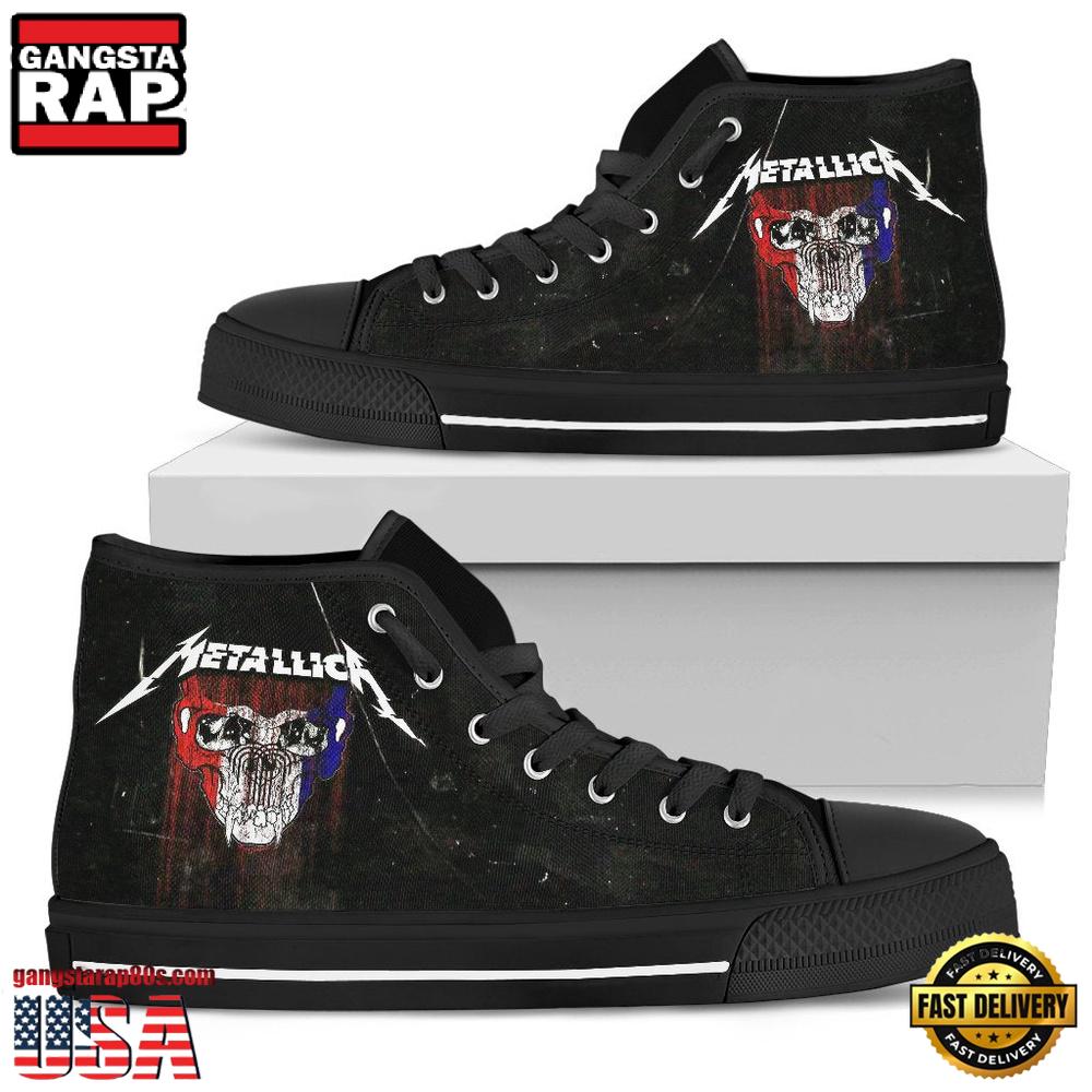 Metallica Music Band High Top Canvas Sneakers Shoes For Men Women Metallica Music Band High Top Canvas Sneakers Shoes For Men Women