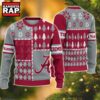 NCAA Alabama Crimson Tide Football Team Xmas Tree Snow Custom Name Ugly Christmas Sweater