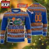 NCAA Florida Gators Football Team Custom Name Number New Ugly Christmas Sweater 3 NCAA Florida Gators Football Team Custom Name Number New Ugly Christmas Sweater