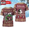 NCAA Florida State Seminoles They Hate US Special Grinch Snow Christmas T Shirt