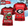 NCAA Georgia Bulldogs They Hate US Special Grinch Snow Christmas T Shirt