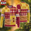 NCAA Iowa State Cyclones Football Team Xmas Tree Snow Custom Name Ugly Christmas Sweater