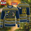 NCAA Notre Dame Fighting Irish Football Team Custom Name Number New Ugly Christmas Sweater 3 NCAA Notre Dame Fighting Irish Football Team Custom Name Number New Ugly Christmas Sweater