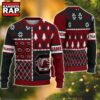 NCAA South Carolina Gamecocks Football Team Xmas Tree Snow Custom Name Ugly Christmas Sweater