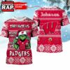 NCAA Wisconsin Badgers They Hate US Special Grinch Snow Christmas T Shirt 1 NCAA Wisconsin Badgers They Hate US Special Grinch Snow Christmas T Shirt