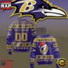 Personalized Baltimore Ravens NFL Grateful Dead Christmas Ugly Sweater 2 Personalized Baltimore Ravens NFL Grateful Dead Christmas Ugly Sweater