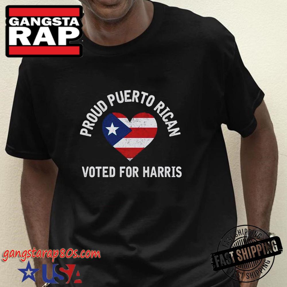 Proud Puerto Rican Voter For Kamala Harris Shirts Proud Puerto Rican Voter For Kamala Harris Shirts