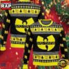 Wu Tang Clan Fans Lover Ugly Christmas Sweater Black Yellow Color 3 Wu Tang Clan Fans Lover Ugly Christmas Sweater Black Yellow Color