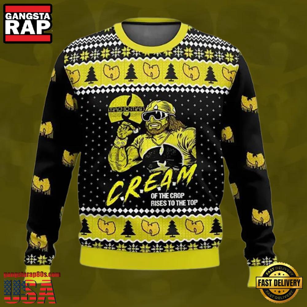 Wu Tang Clan Macho Man Cream Of The Crop Rises To The Top Ugly Christmas Sweater