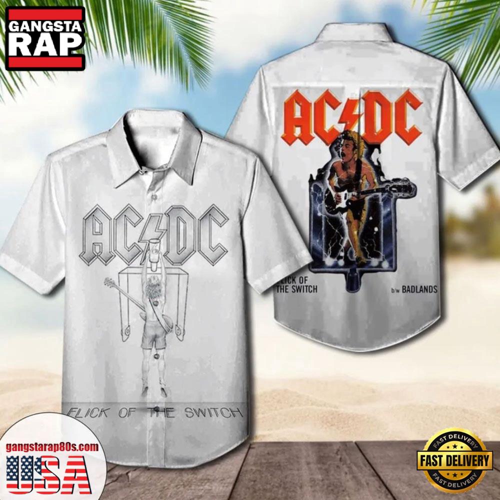 ACDC Rock Band Flick of the Switch Classic Hawaiian Shirt ACDC Rock Band Flick of the Switch Classic Hawaiian Shirt