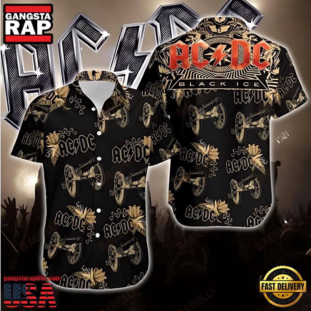 ACDC Rock Band Tropical Thunder Hawaiian Shirt ACDC Rock Band Tropical Thunder Hawaiian Shirt
