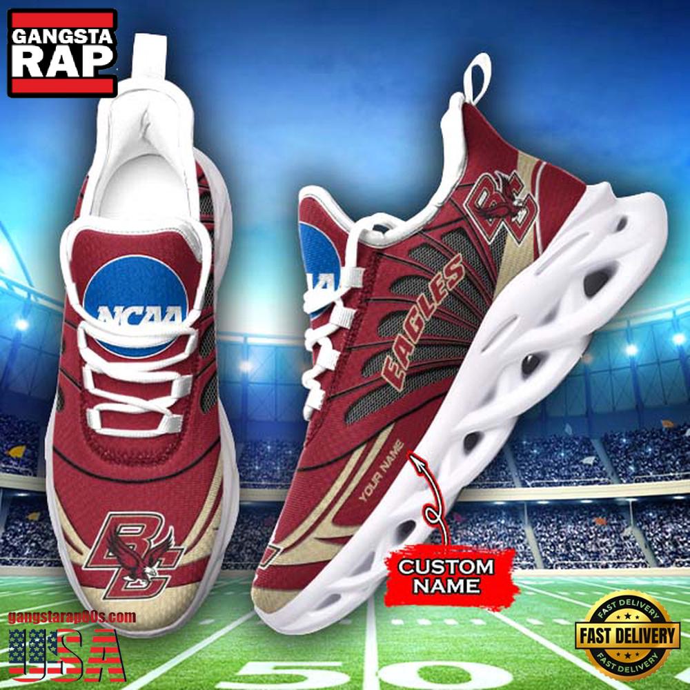 NCAA Boston College Eagles Custom Name Max Soul Shoes Sneakers NCAA Boston College Eagles Custom Name Max Soul Shoes Sneakers