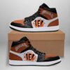 NFL Cincinnati Bengals Orange NFL JD1 Boot Sneakers Shoes 1 Cincinnati Bengals Orange NFL JD1 Boot Sneakers Shoes