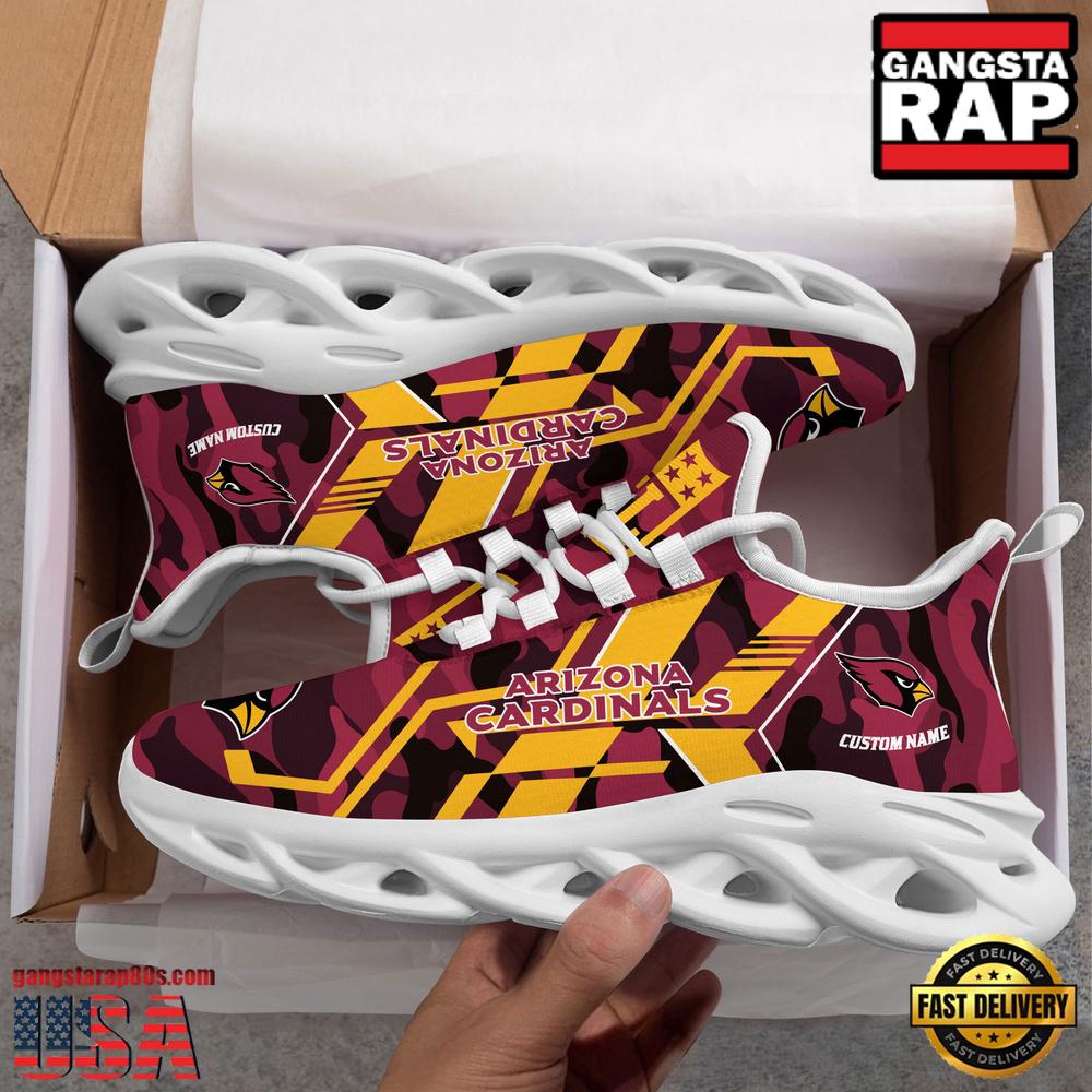 Personalized Arizona Cardinals NFL Sport Team Clunky Max Soul Shoes Personalized Arizona Cardinals NFL Sport Team Clunky Max Soul Shoes