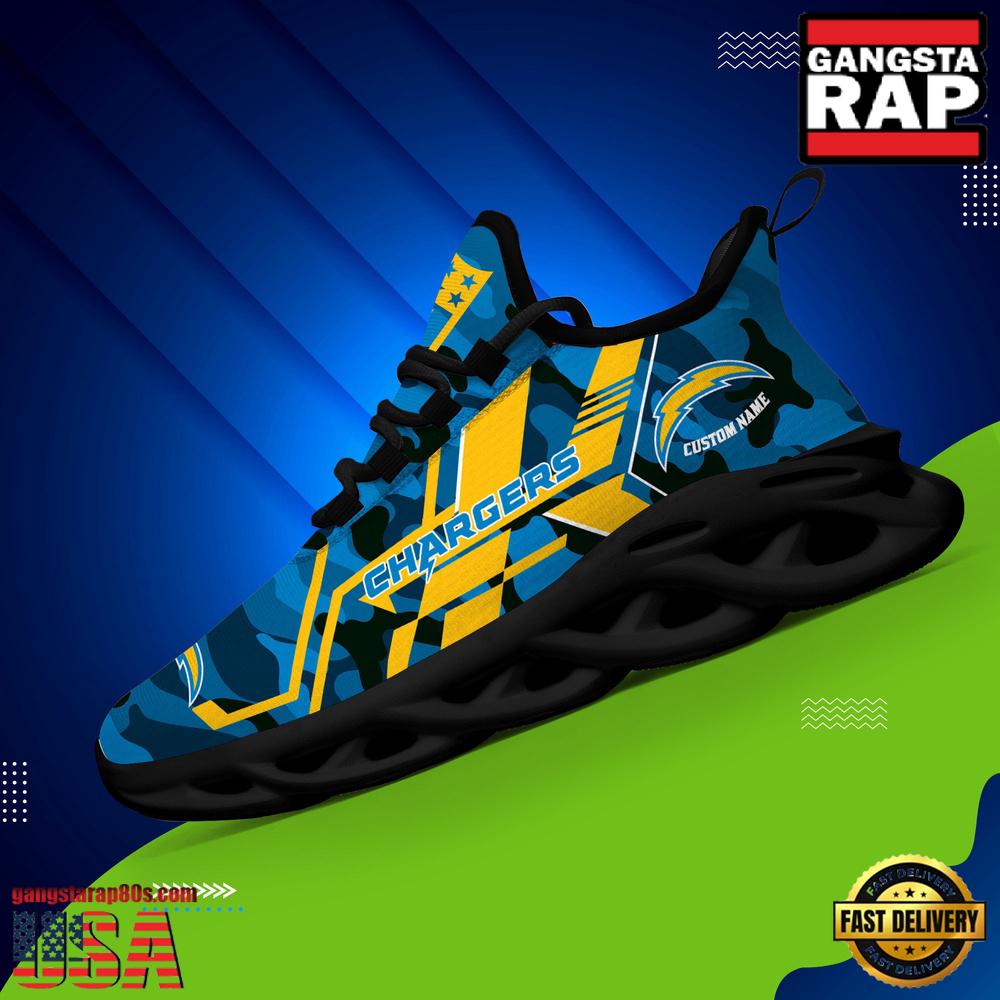 Personalized Los Angeles Chargers NFL Sport Team Clunky Max Soul Shoes For Fans Personalized Los Angeles Chargers NFL Sport Team Clunky Max Soul Shoes For Fans