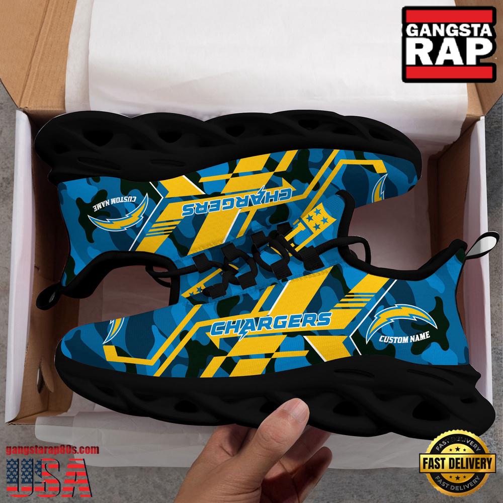 Personalized Los Angeles Chargers NFL Sport Team Clunky Max Soul Shoes For Fans Personalized Los Angeles Chargers NFL Sport Team Clunky Max Soul Shoes For Fans