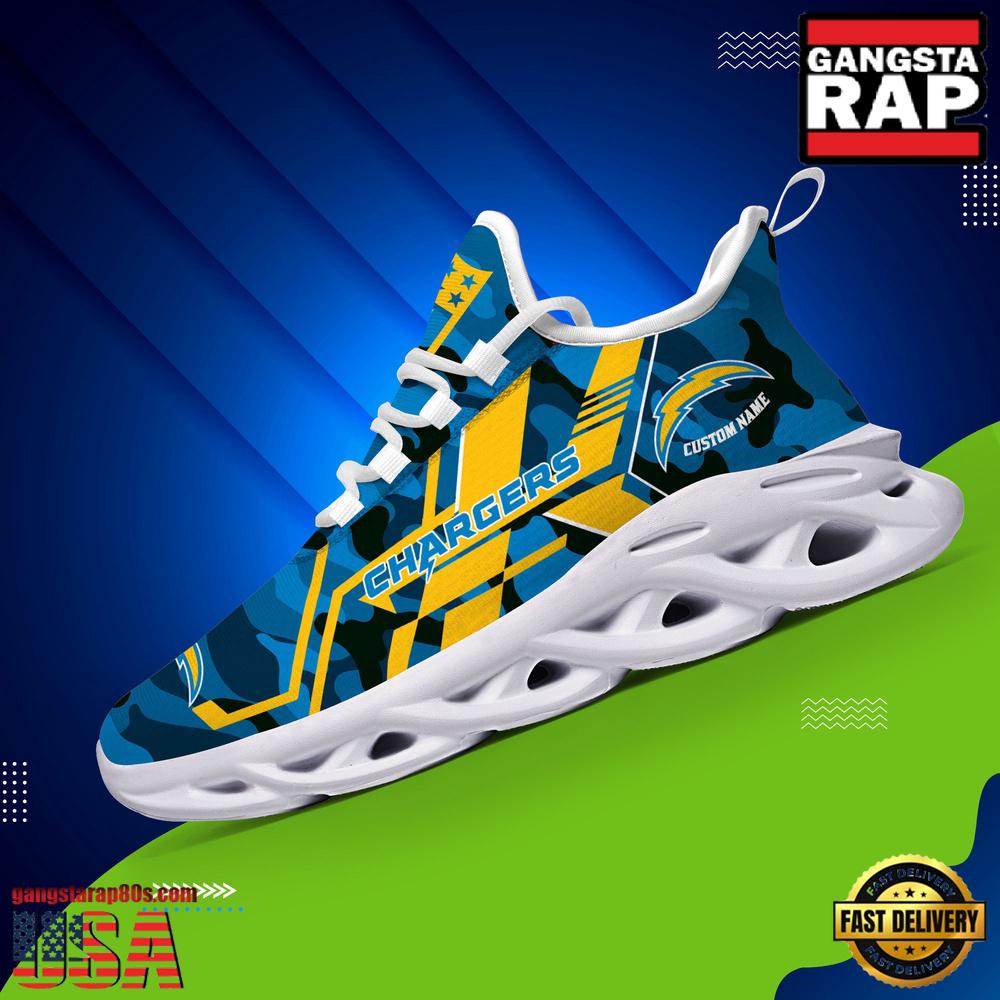 Personalized Los Angeles Chargers NFL Sport Team Clunky Max Soul Shoes For Fans Personalized Los Angeles Chargers NFL Sport Team Clunky Max Soul Shoes For Fans