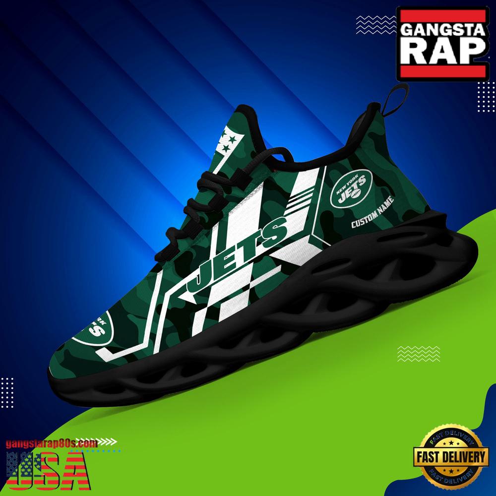 Personalized New York Jets NFL Sport Team Clunky Max Soul Shoes Personalized New York Jets NFL Sport Team Clunky Max Soul Shoes