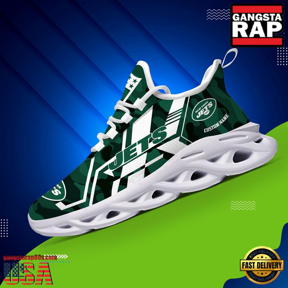 Personalized New York Jets NFL Sport Team Clunky Max Soul Shoes Personalized New York Jets NFL Sport Team Clunky Max Soul Shoes