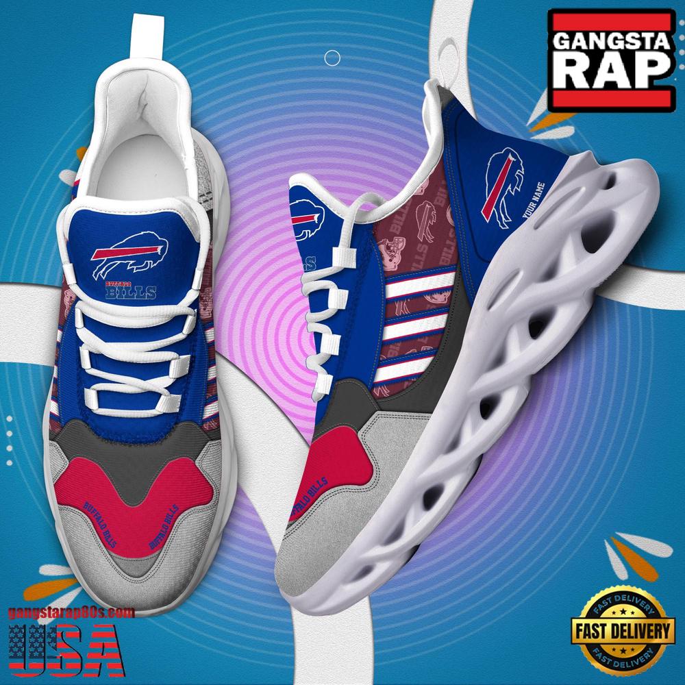Personalized NFL Buffalo Bills Clunky Sport Max Soul Shoes Personalized NFL Buffalo Bills Clunky Sport Max Soul Shoes