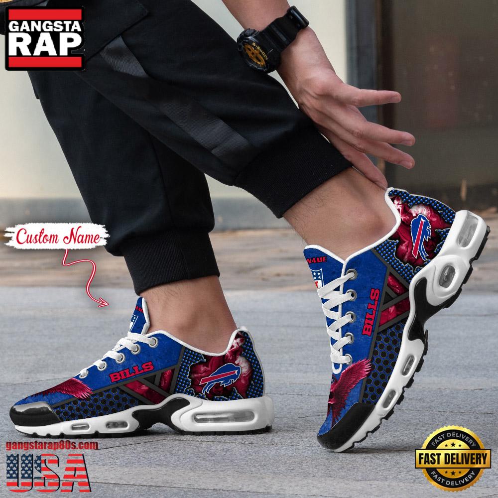 Custom Name NFL Buffalo Bills Skull Air Max Plus Running Shoes For Men Women Custom Name NFL Buffalo Bills Skull Air Max Plus Running Shoes For Men Women