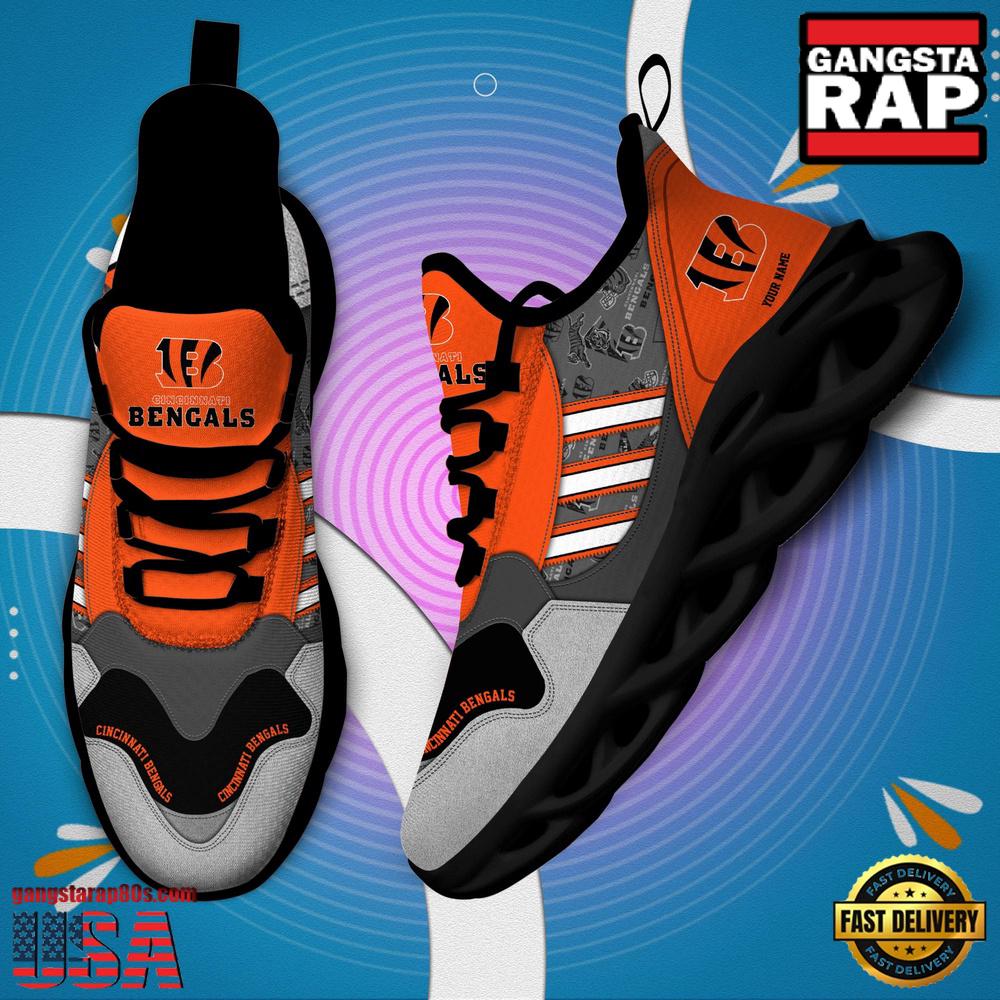 Personalized NFL Cincinnati Bengals Clunky Sport Max Soul Shoes Personalized NFL Cincinnati Bengals Clunky Sport Max Soul Shoes