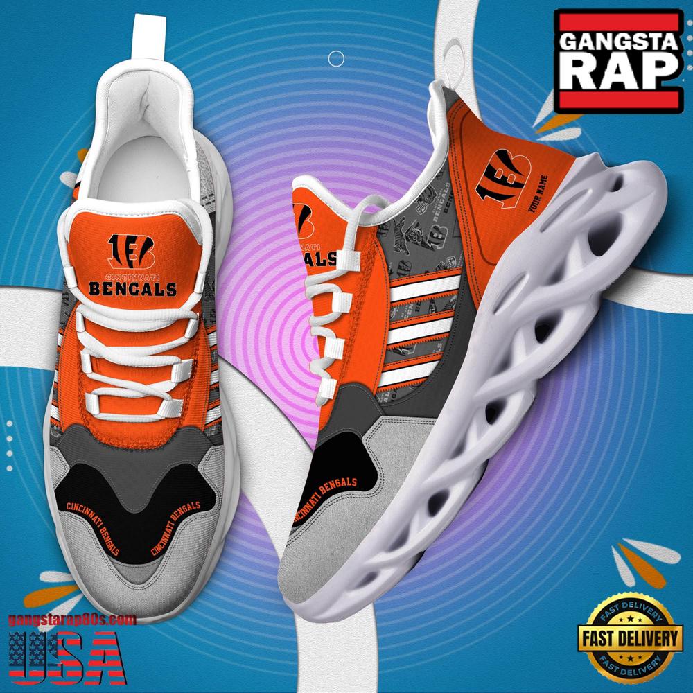 Personalized NFL Cincinnati Bengals Clunky Sport Max Soul Shoes Personalized NFL Cincinnati Bengals Clunky Sport Max Soul Shoes