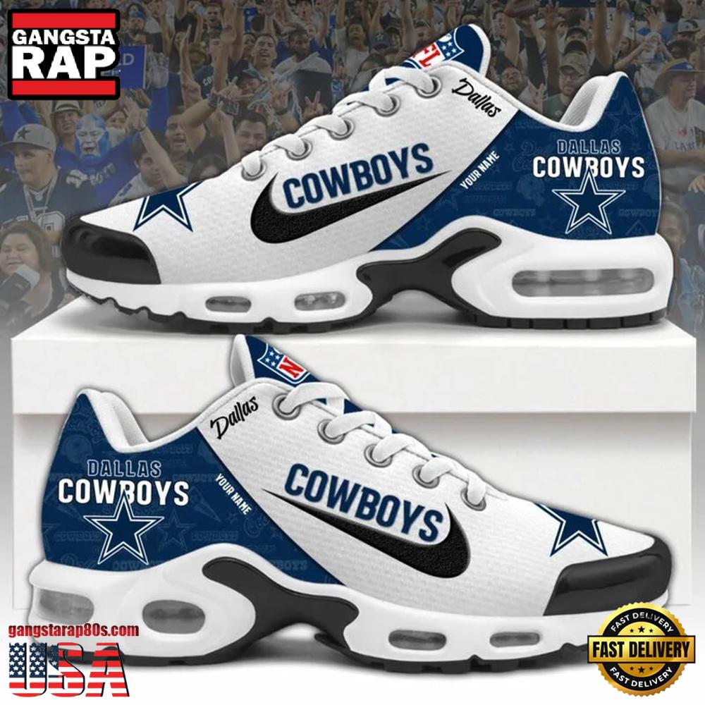 NFL Custom Name Dallas Cowboys Air Max Plus Running Shoes NFL Custom Name Dallas Cowboys Air Max Plus Running Shoes