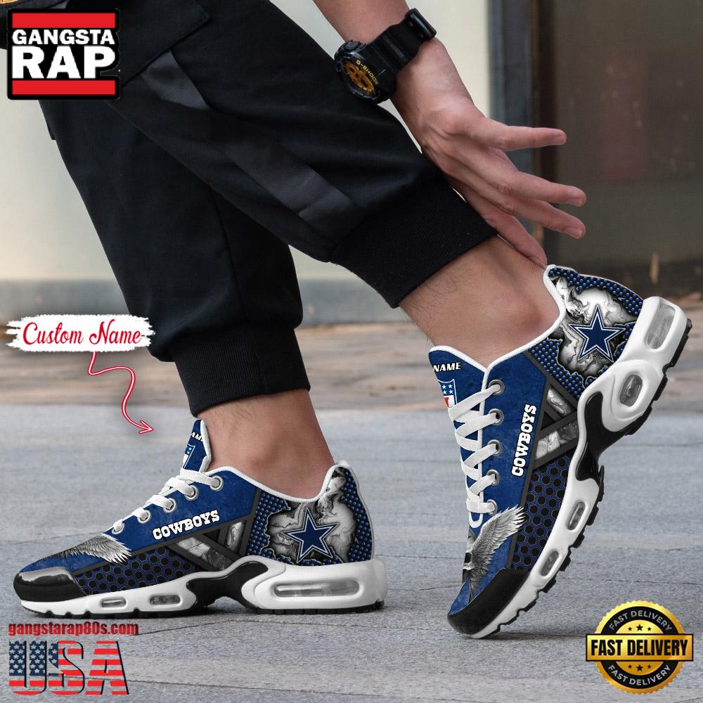 Custom Name NFL Dallas Cowboys Skull Air Max Plus Running Shoes For Men Women Custom Name NFL Dallas Cowboys Skull Air Max Plus Running Shoes For Men Women