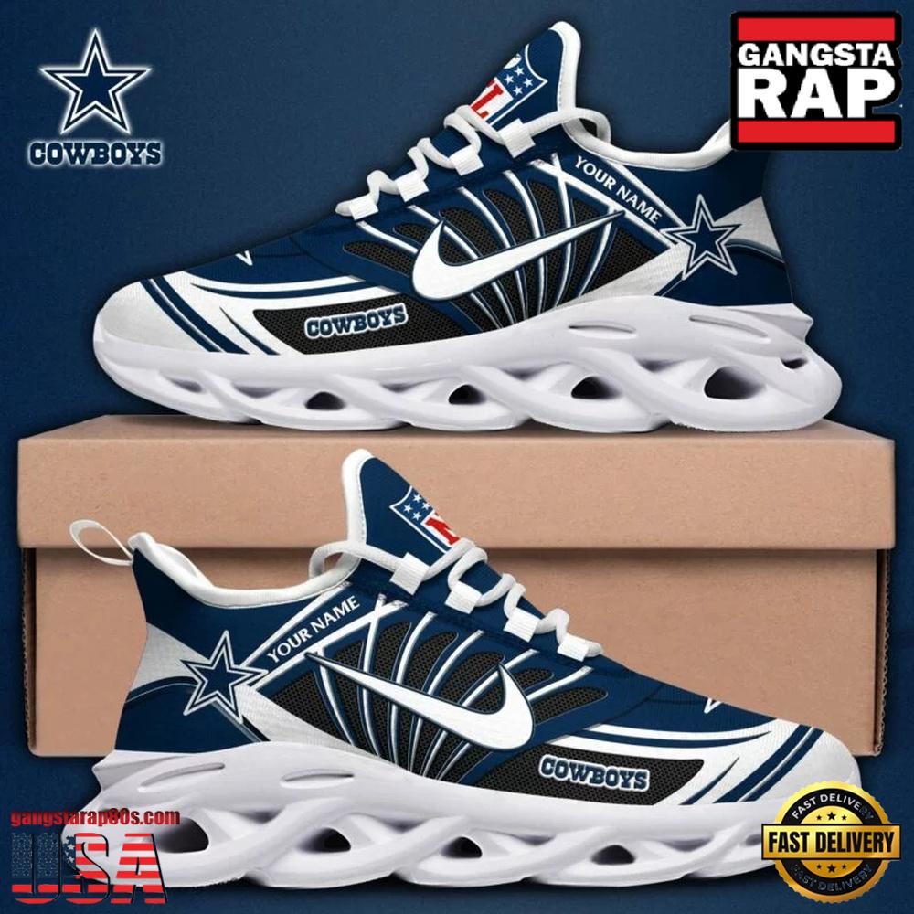 Personalized NFL Dallas Cowboys Team Logo Max Soul Shoes Personalized NFL Dallas Cowboys Team Logo Max Soul Shoes