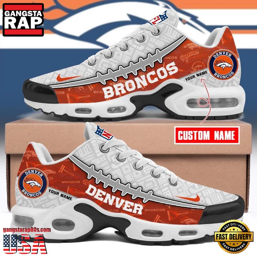 Custom Name NFL Denver Broncos Air Max Plus Shoes