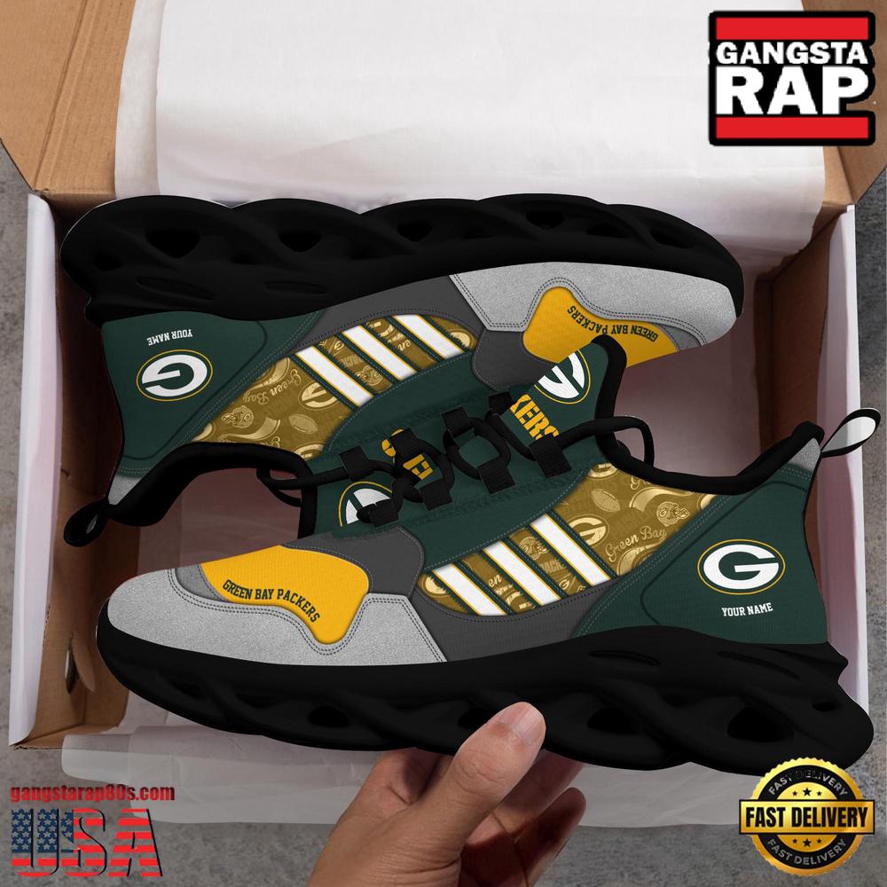 Personalized NFL Green Bay Packers Clunky Sport Max Soul Shoes Personalized NFL Green Bay Packers Clunky Sport Max Soul Shoes