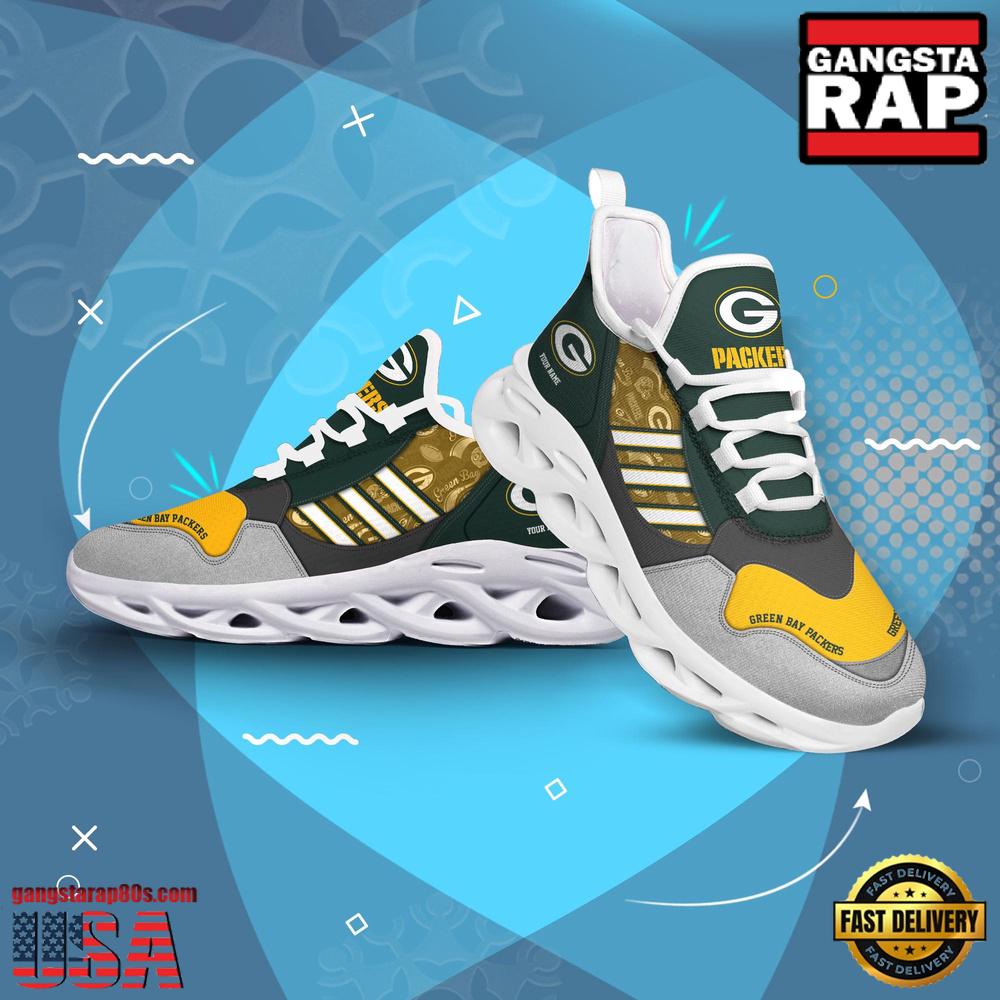 Personalized NFL Green Bay Packers Clunky Sport Max Soul Shoes Personalized NFL Green Bay Packers Clunky Sport Max Soul Shoes