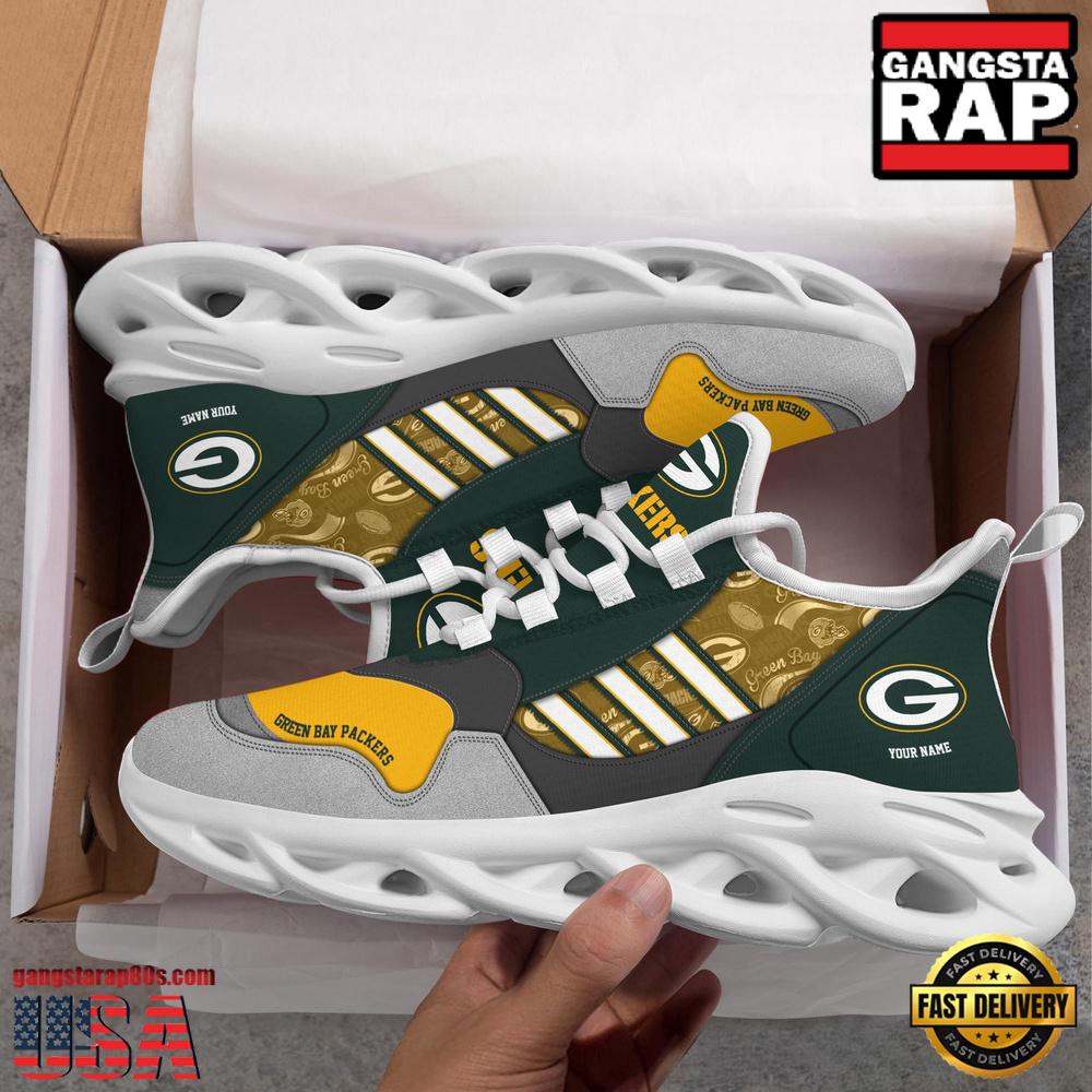 Personalized NFL Green Bay Packers Clunky Sport Max Soul Shoes Personalized NFL Green Bay Packers Clunky Sport Max Soul Shoes