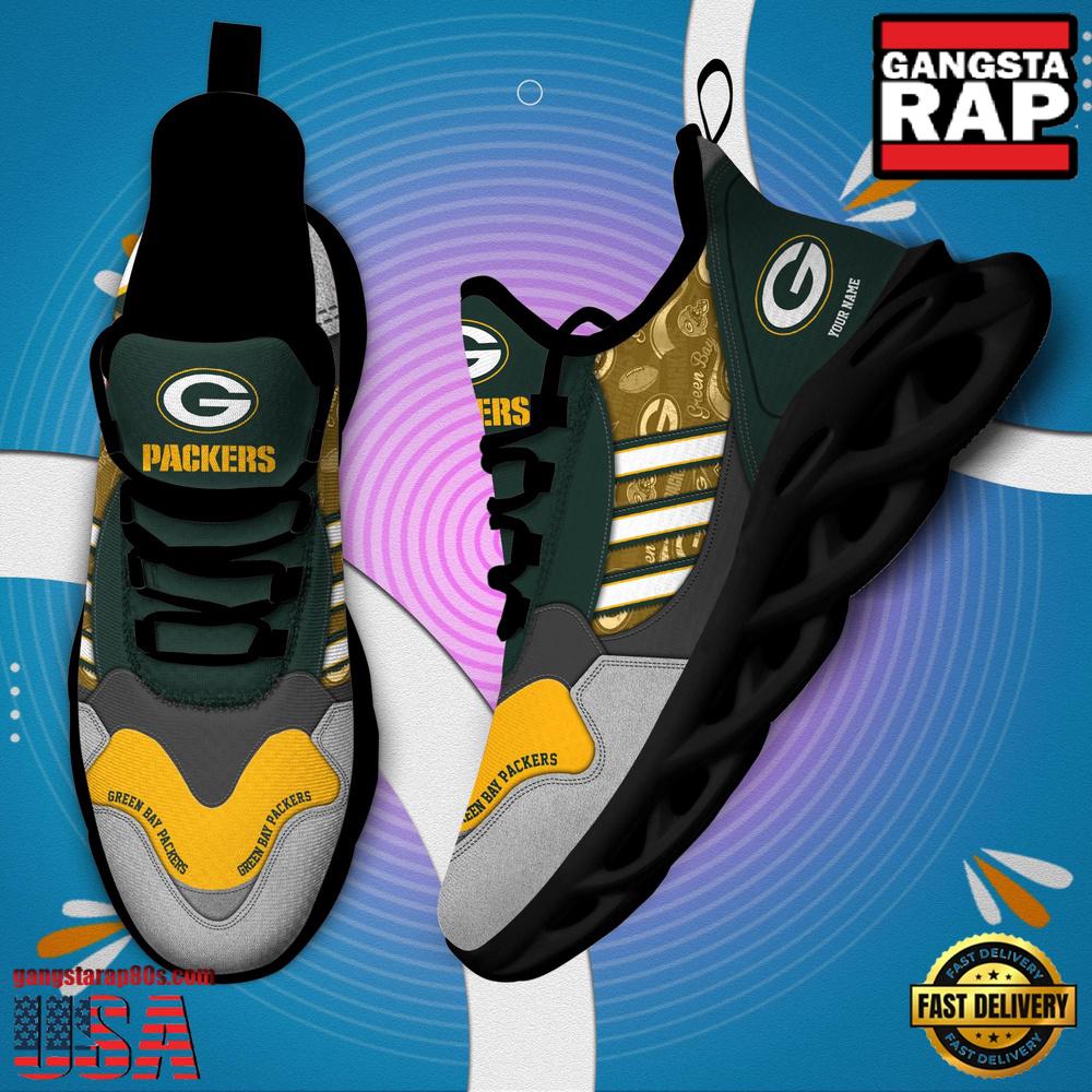 Personalized NFL Green Bay Packers Clunky Sport Max Soul Shoes Personalized NFL Green Bay Packers Clunky Sport Max Soul Shoes