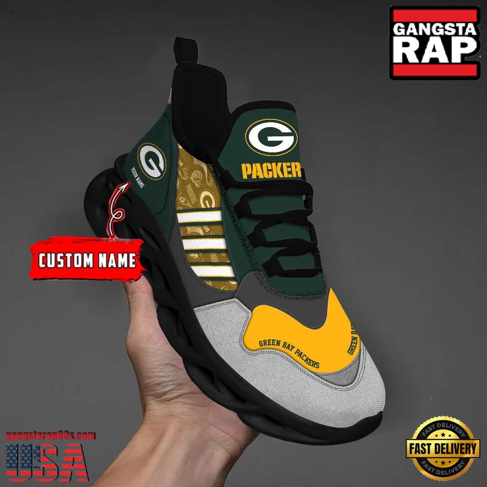 Personalized NFL Green Bay Packers Clunky Sport Max Soul Shoes Personalized NFL Green Bay Packers Clunky Sport Max Soul Shoes