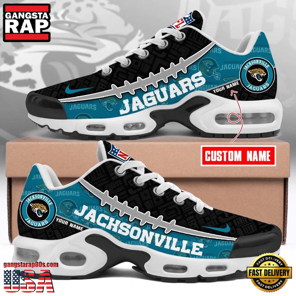 NFL Custom Name Jacksonville Jaguars Air Max Plus Running Shoes NFL Custom Name Jacksonville Jaguars Air Max Plus Running Shoes