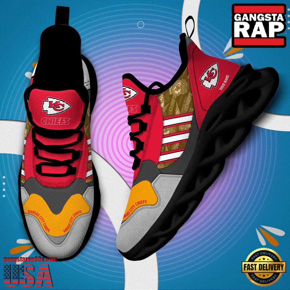 Personalized NFL Kansas City Chiefs Clunky Sport Max Soul Shoes Personalized NFL Kansas City Chiefs Clunky Sport Max Soul Shoes