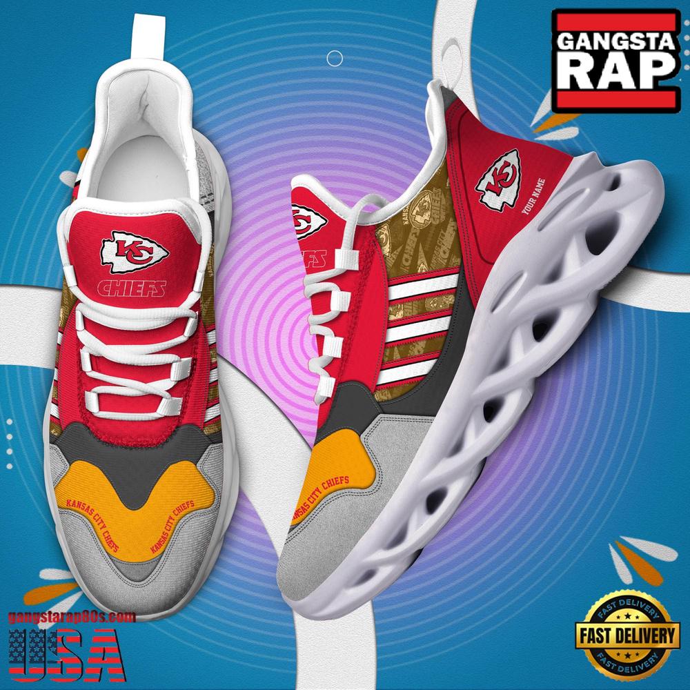 Personalized NFL Kansas City Chiefs Clunky Sport Max Soul Shoes Personalized NFL Kansas City Chiefs Clunky Sport Max Soul Shoes