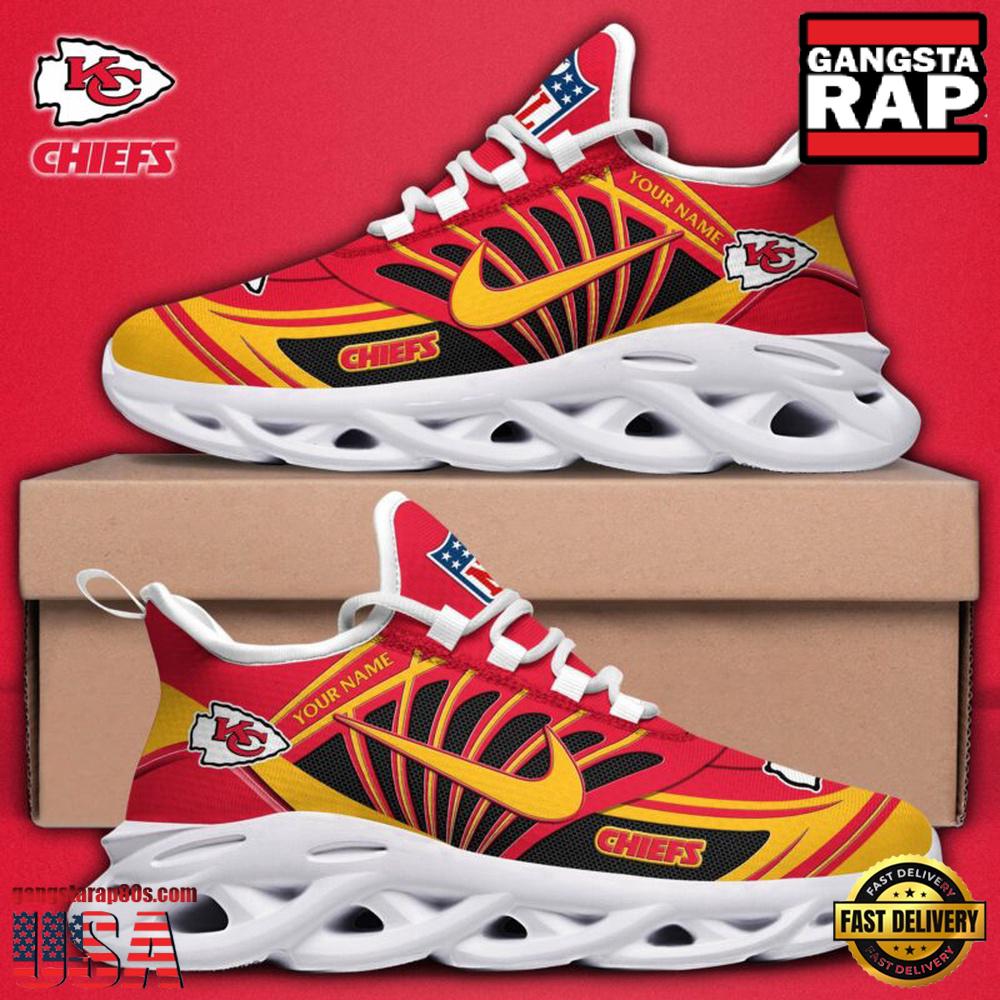 Personalized NFL Kansas City Chiefs Team Logo Max Soul Shoes Personalized NFL Kansas City Chiefs Team Logo Max Soul Shoes