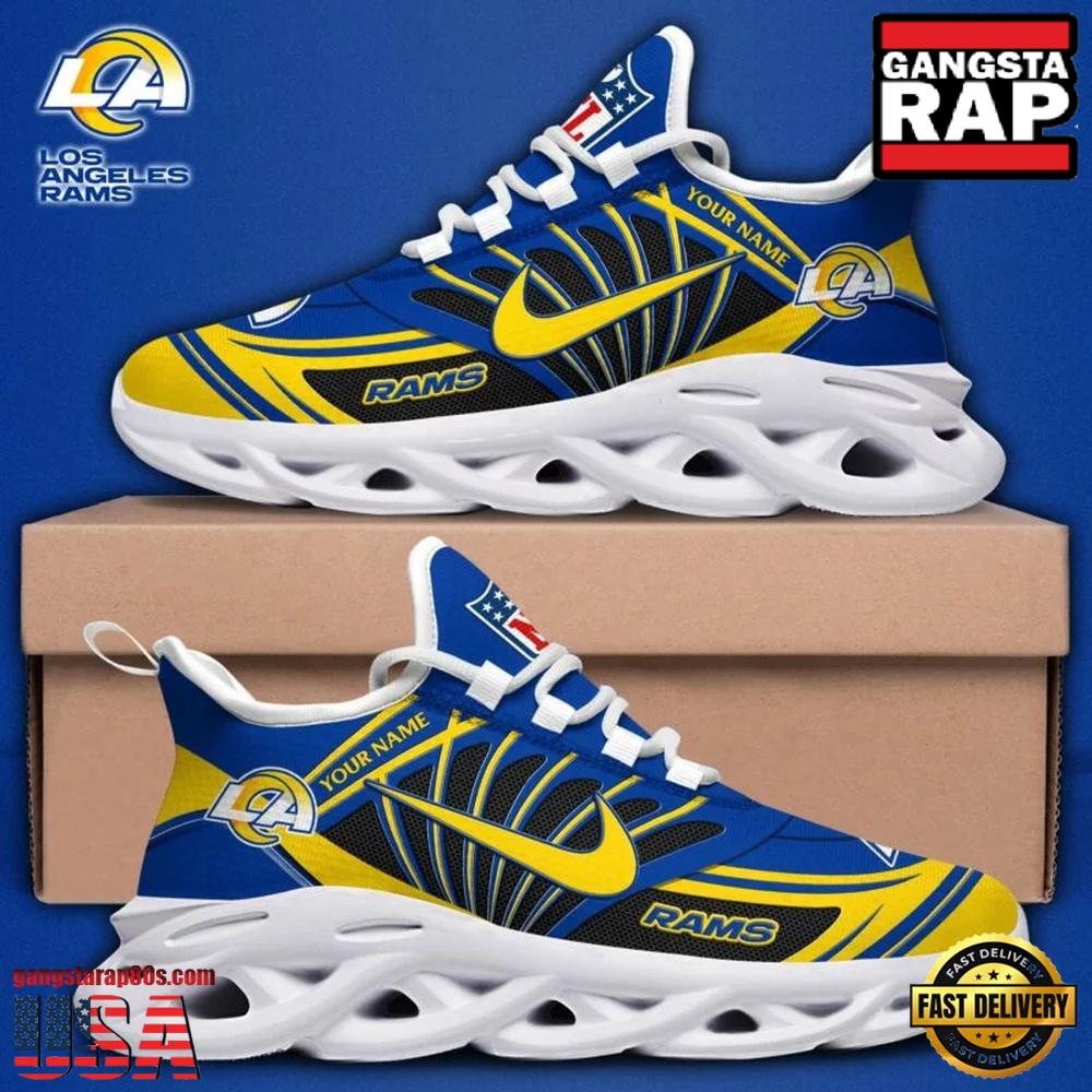Personalized NFL Los Angeles Rams Team Logo Max Soul Shoes Personalized NFL Los Angeles Rams Team Logo Max Soul Shoes