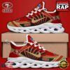Custom Name NFL San Francisco 49ers Team Logo Max Soul Shoes