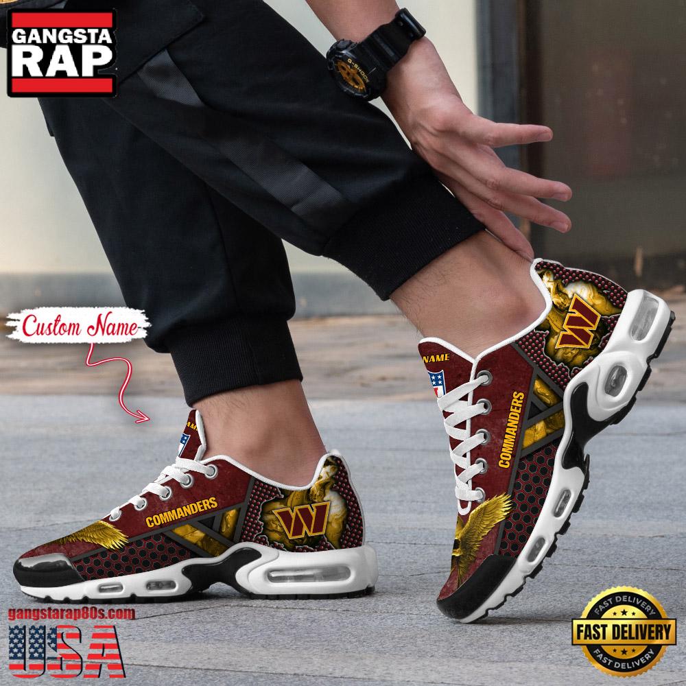 Custom Name NFL Washington commanders Skull Air Max Plus Running Shoes For Men Women Custom Name NFL Washington commanders Skull Air Max Plus Running Shoes For Men Women